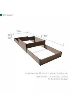 Terraced Triple Garden Bed -Garden Care Store 8614257 01V 3 4