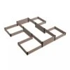 Terraced H-Shape Garden Bed -Garden Care Store 8614260 01V 3 4 terraced h shape garden bed