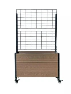 Mobile Deep Trough Planter With Trellis 10 Mobile Deep Trough Planter With Trellis -Garden Care Store 8614265 02V