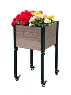 Mobile Elevated Corner Planter -Garden Care Store 8614267 02V