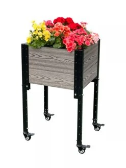 Mobile Elevated Corner Planter -Garden Care Store 8614267 05V