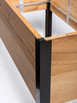 Self-Watering Eco-Stained Elevated Planter Box, 2' X 8' -Garden Care Store Cypress 0165 tif 3