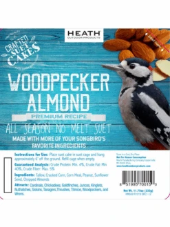 Woodpecker Almond Suet, 11.75 OZ, 12 Pack -Garden Care Store webimage 8613691 03V